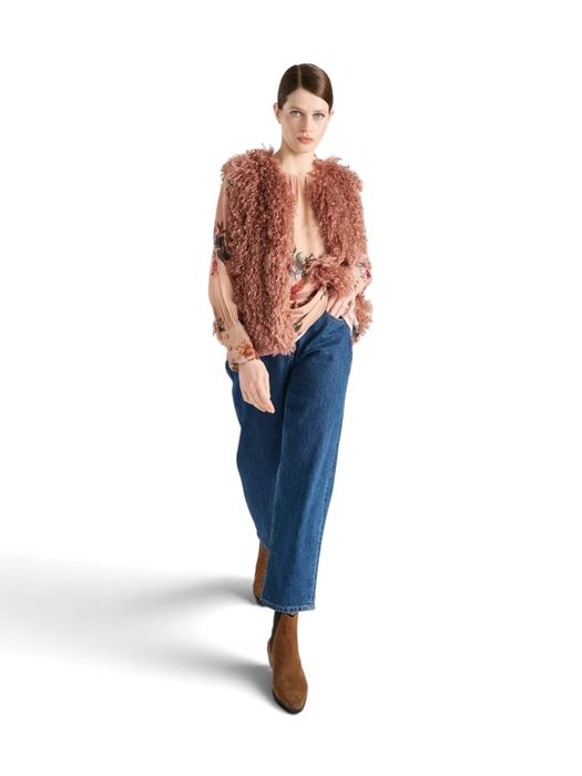Roze blouse met bloemenprint Marie Mero
