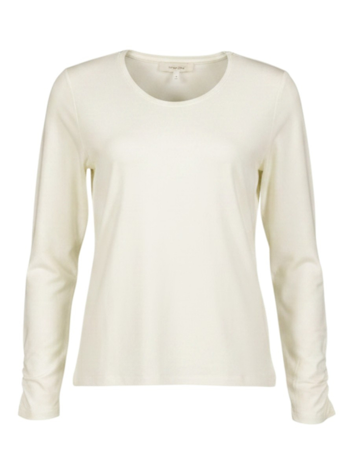 Creme kleurige t-shirt met lange mouwen 496 Marie Mero