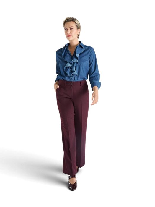 Aubergine kleurige broek Marie Mero