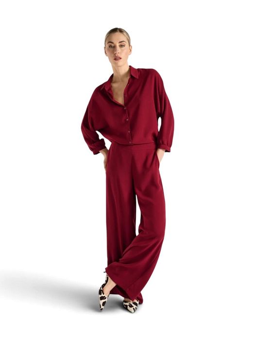 Bordeaux broek met rechte pijpen Marie Mero