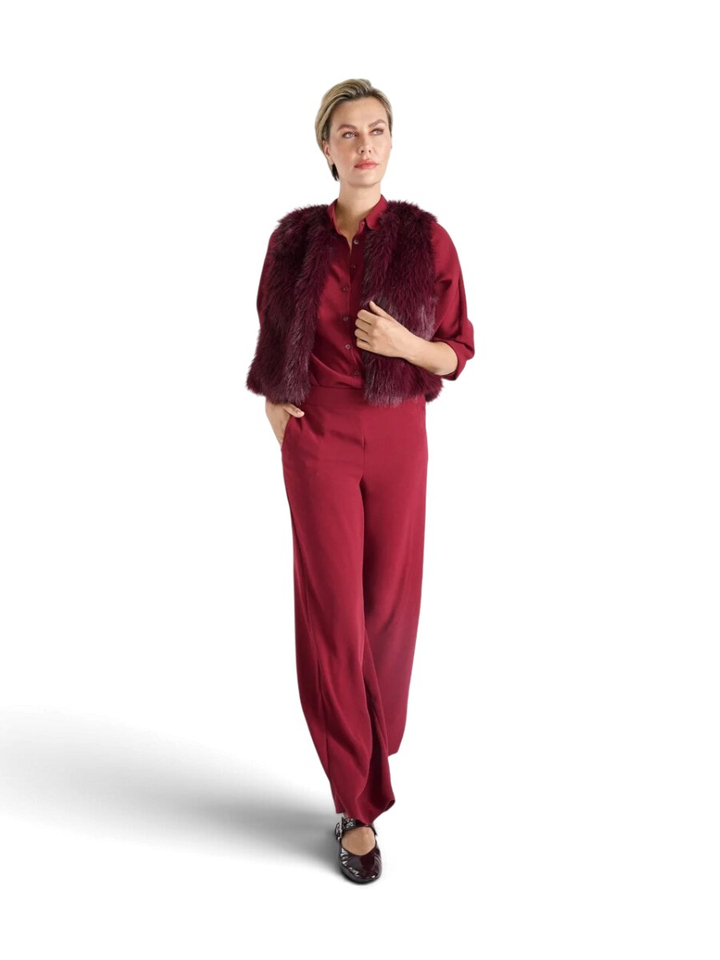 Bordeaux broek met rechte pijpen Marie Mero