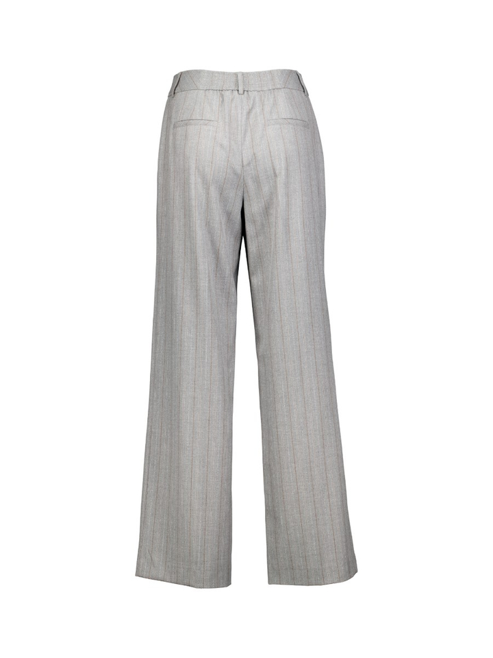 Grijze broek met fijne krijtstreep Marie Maro