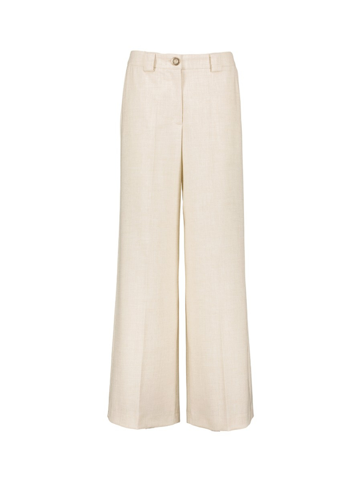 Beige broek met rechte pijpen Marie Mero