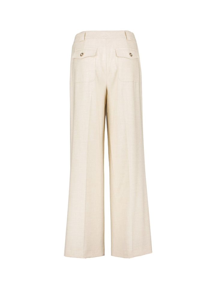 Beige broek met rechte pijpen Marie Mero