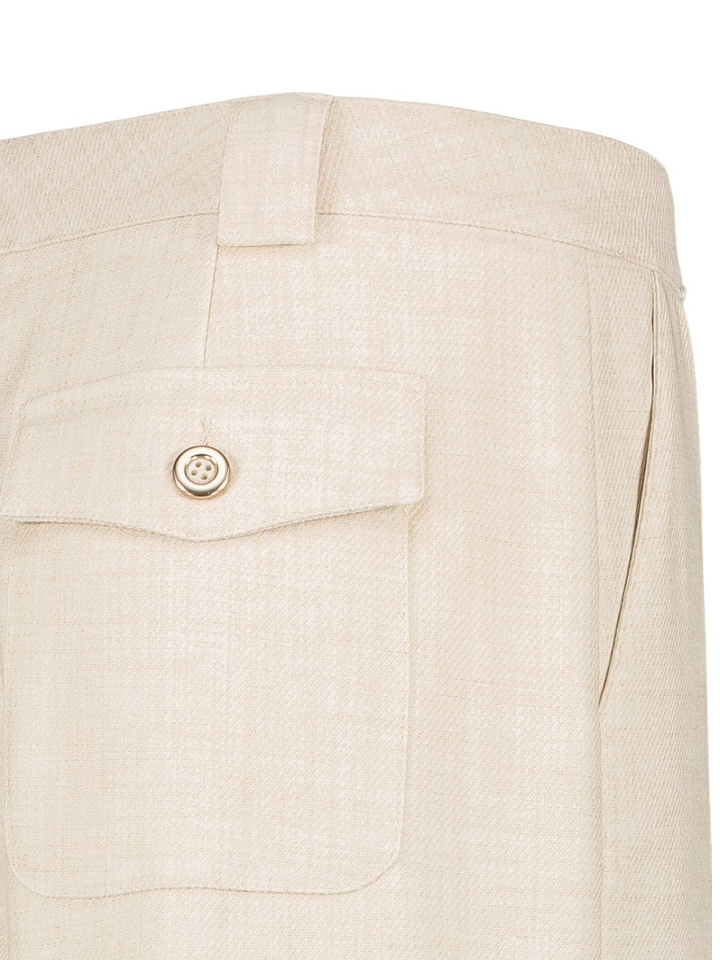 Beige broek met rechte pijpen Marie Mero