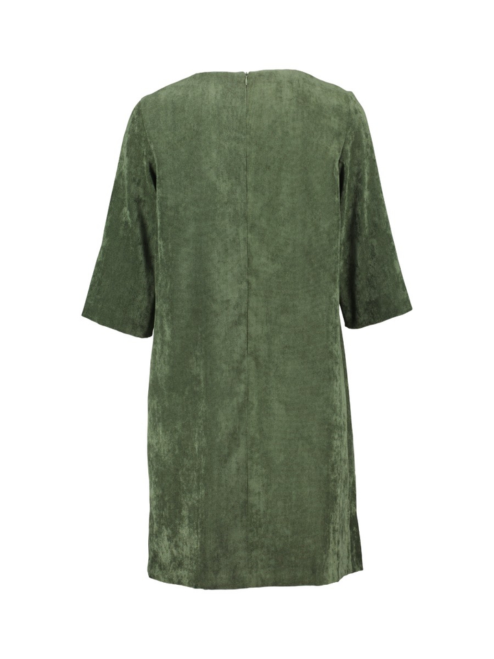 Donkergroene casual kleed Marie Mero