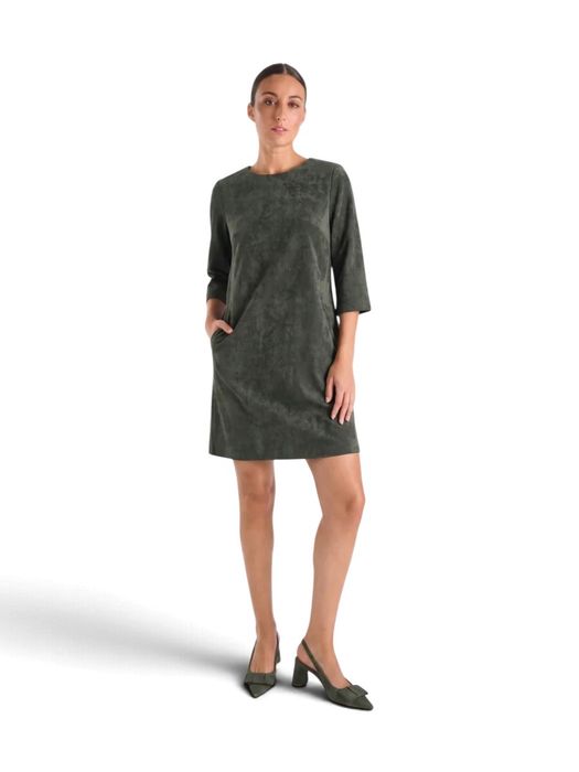 Donkergroene casual kleed Marie Mero