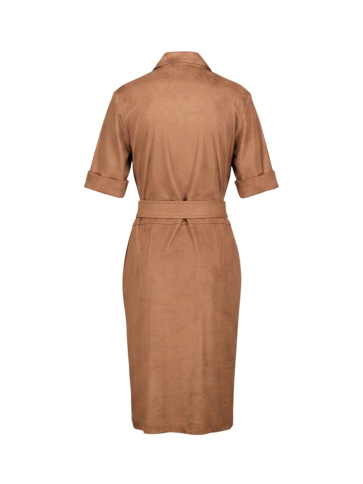 Cognac kleed met bijpassend lint Marie Méro