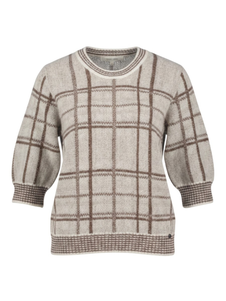 Beige geruiten trui Marie Mero