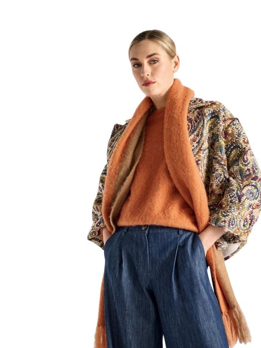 Oranje pull met ronde hals Marie Méro