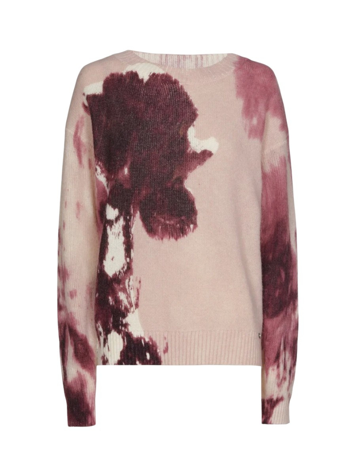 Roze trui met bloemenprint Marie Mero