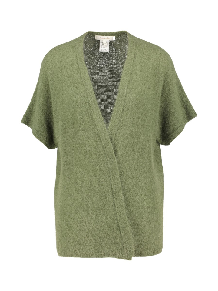 Kaki cardigan met korte mouw Marie Méro