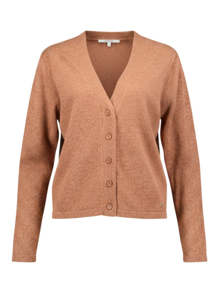 Cognac gilet met knopen Marie Méro