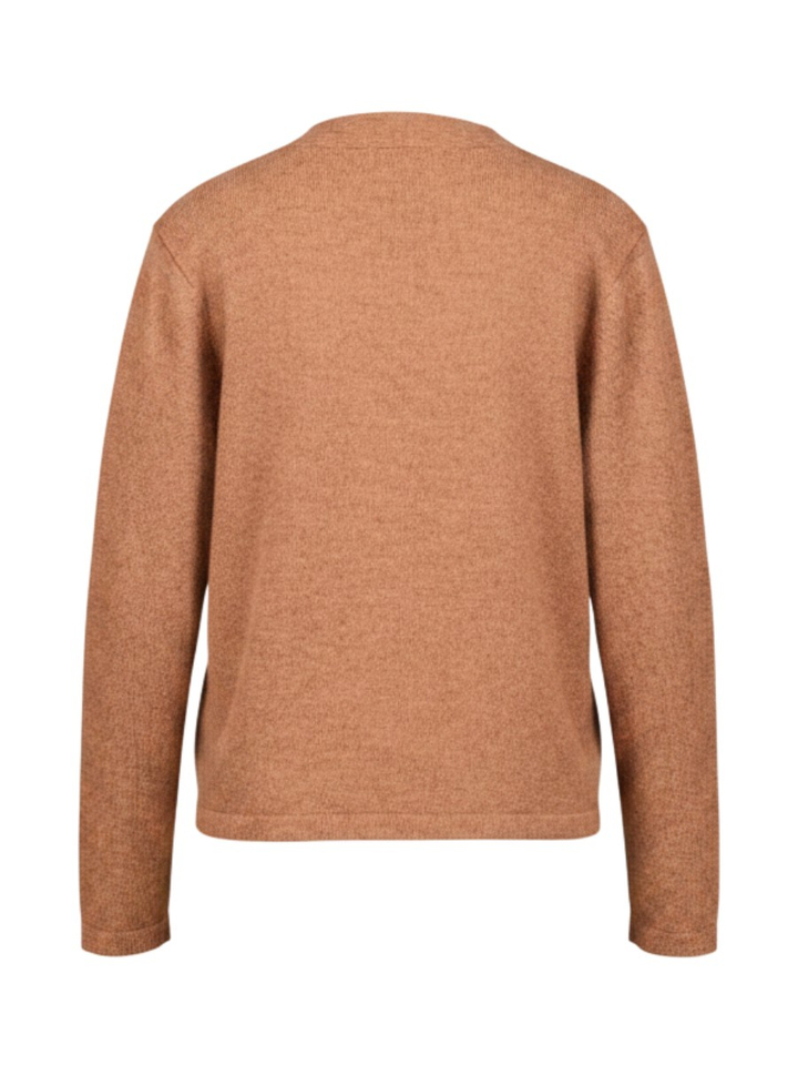 Cognac gilet met knopen Marie Méro