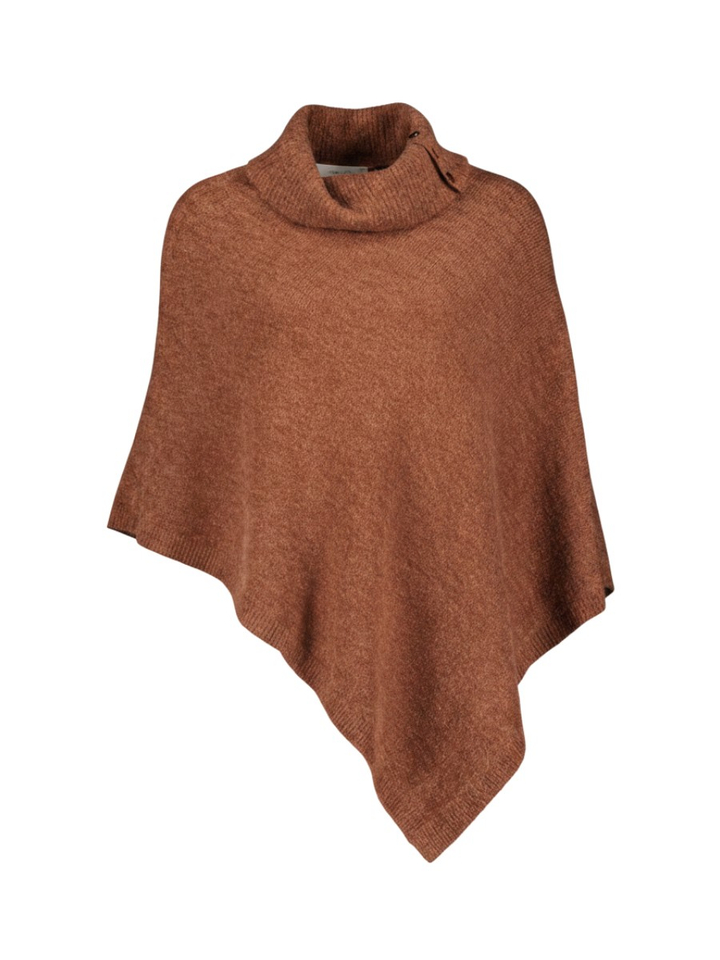 Bruine poncho Marie Mero