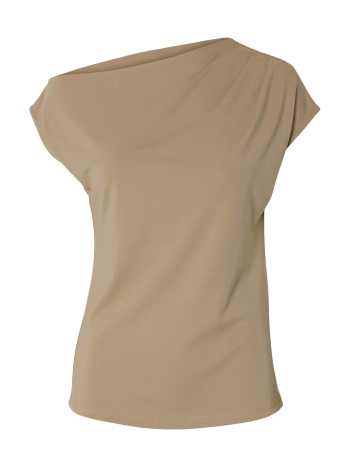 Taupe kleurige top Selected 