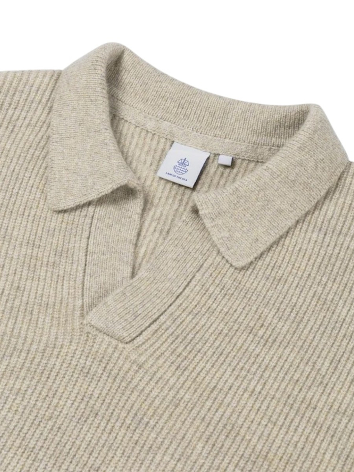 Beige trui mrt polo kraag Ares Law Of The Sea 