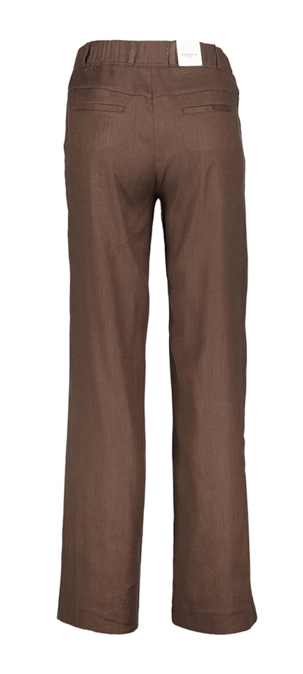 Bruine linnen broek Raphaela By Brax 
