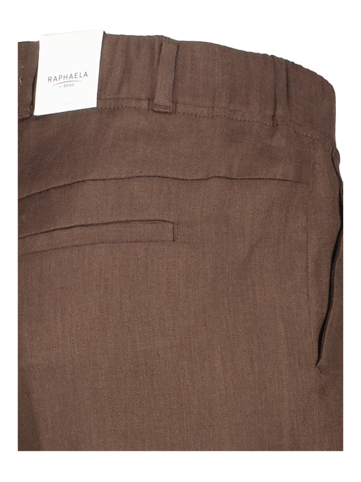 Bruine linnen broek Raphaela By Brax 