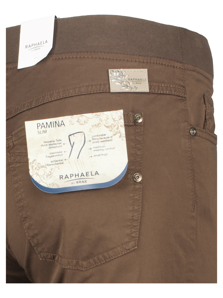 Bruine lange broek Pamin Raphaela