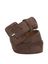 Donkerbruine riem Wendy suede K&J 