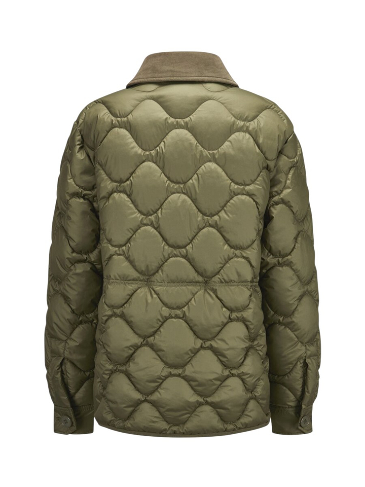 Donkergroene puffer jas Chloe Milestone