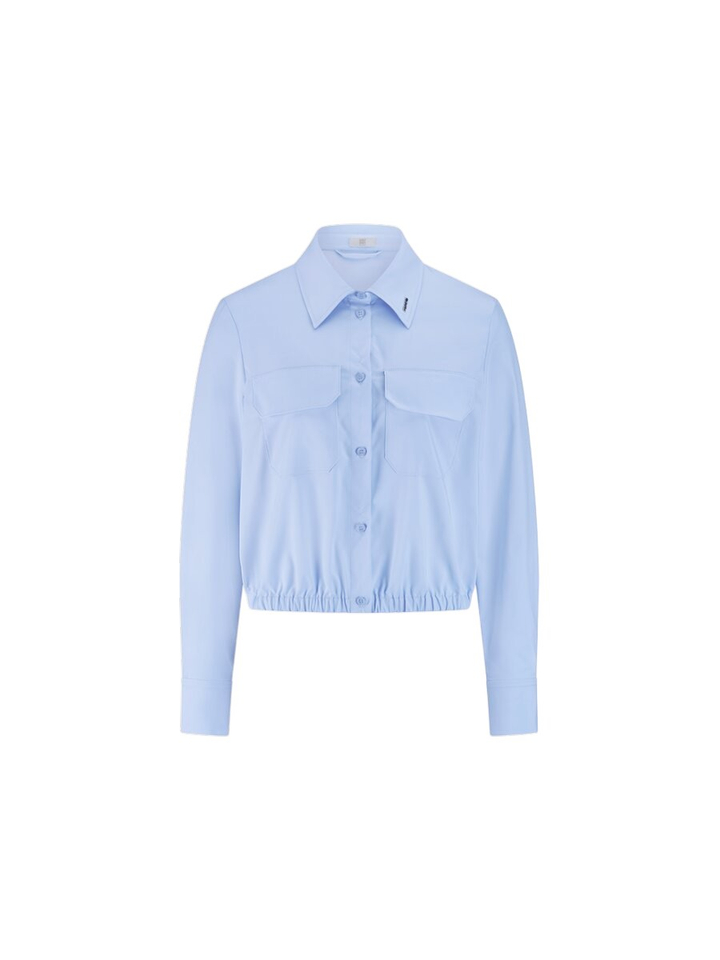 Lichtblauwe gilet met knoopsluiting Riani