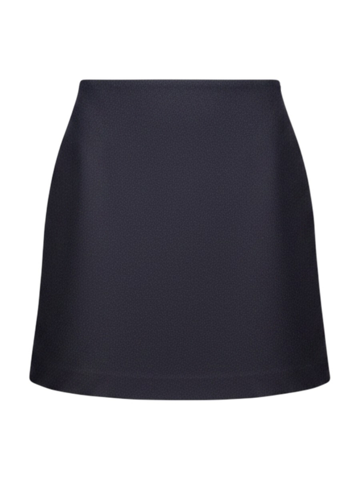 Donkerblauwe korte wollen rok 8PM