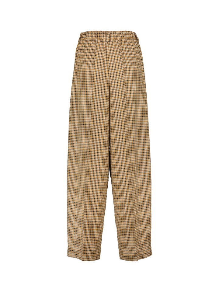 Bruin geruiten wijde broek 8PM