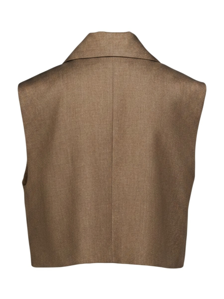 Bruine mouwloze gilet 8PM