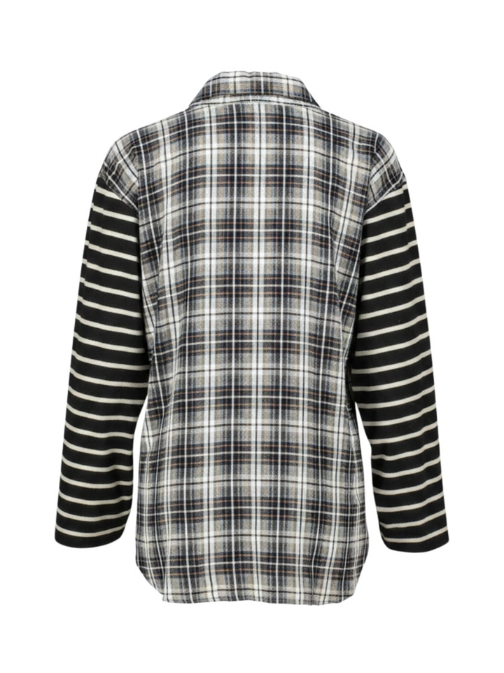 Blauwe gestreepte blouse 8PM