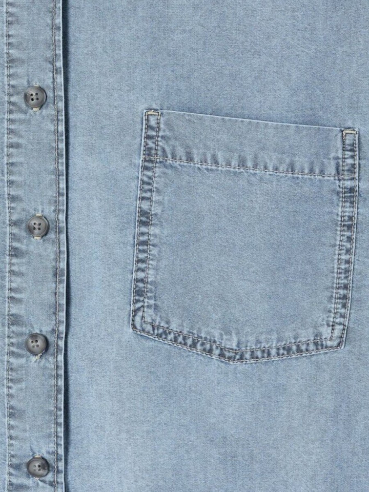 Blauwe jeans blouse American Vintage 