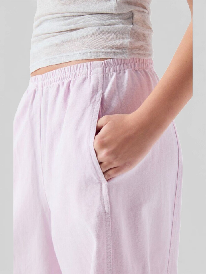 Paarse geklede broek American Vintage
