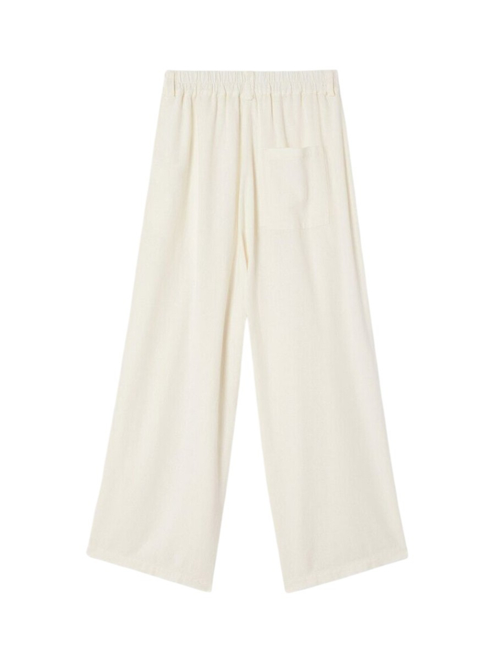 Gebroken witte broek met linnenmix American Vintage