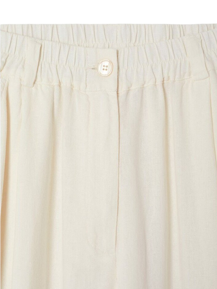 Gebroken witte broek met linnenmix American Vintage