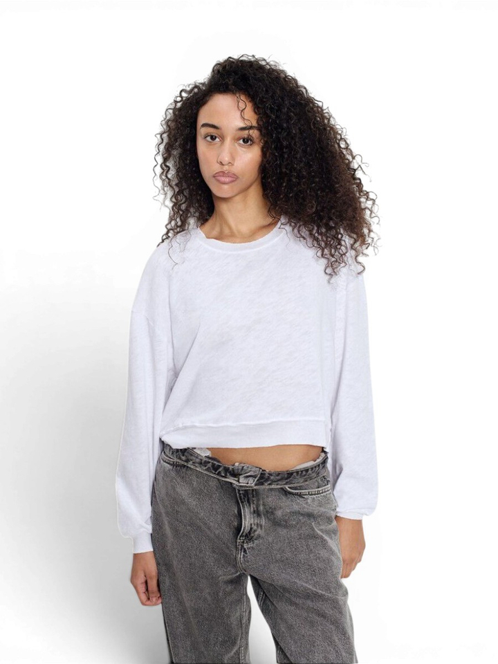 Witte wijdere T-shirt American Vintage