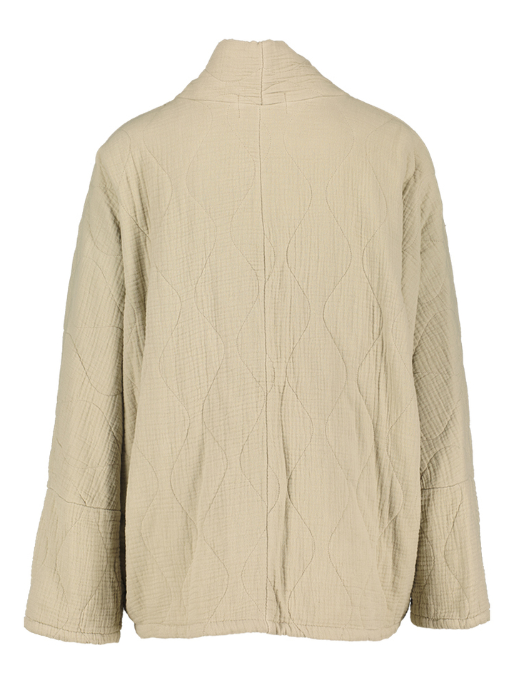 Beige openvallende vest Chicago Aokyanos