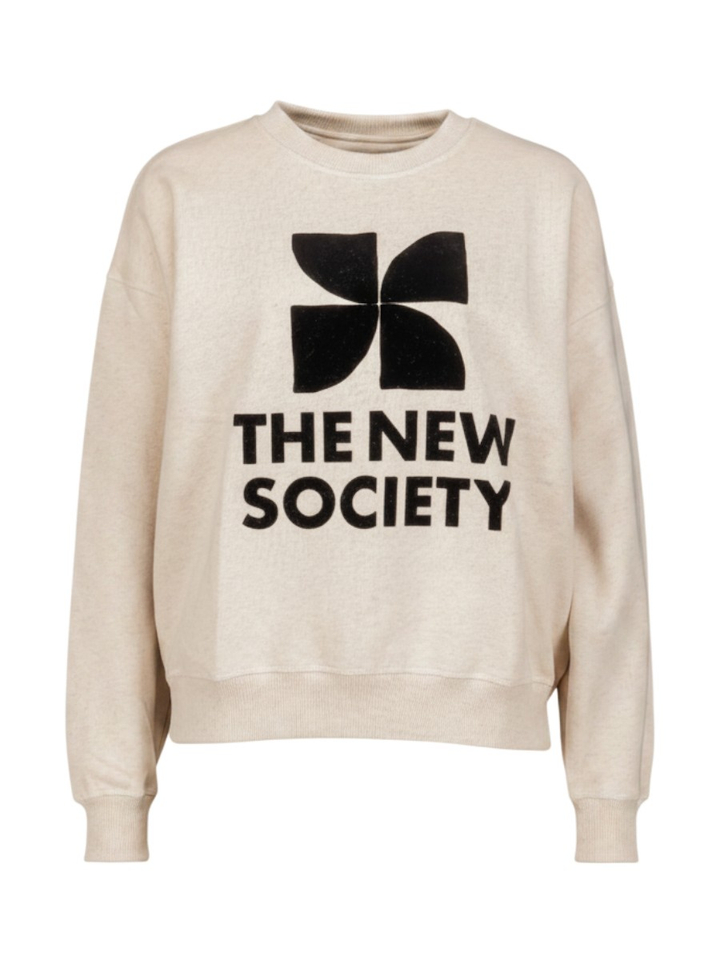 Beige sweater Tns Logo The New Society
