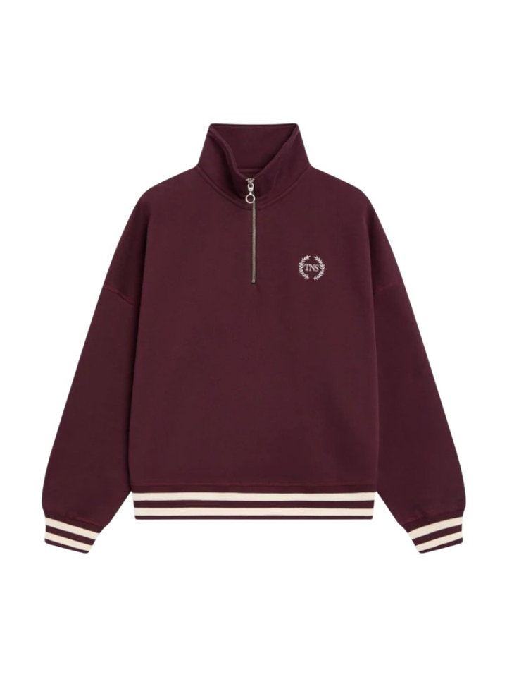 Bordeaux sweater met rits Mochi The New Society