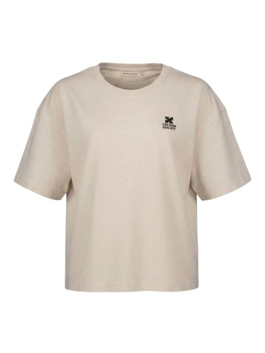 Witte t-shirt met logo The New Society