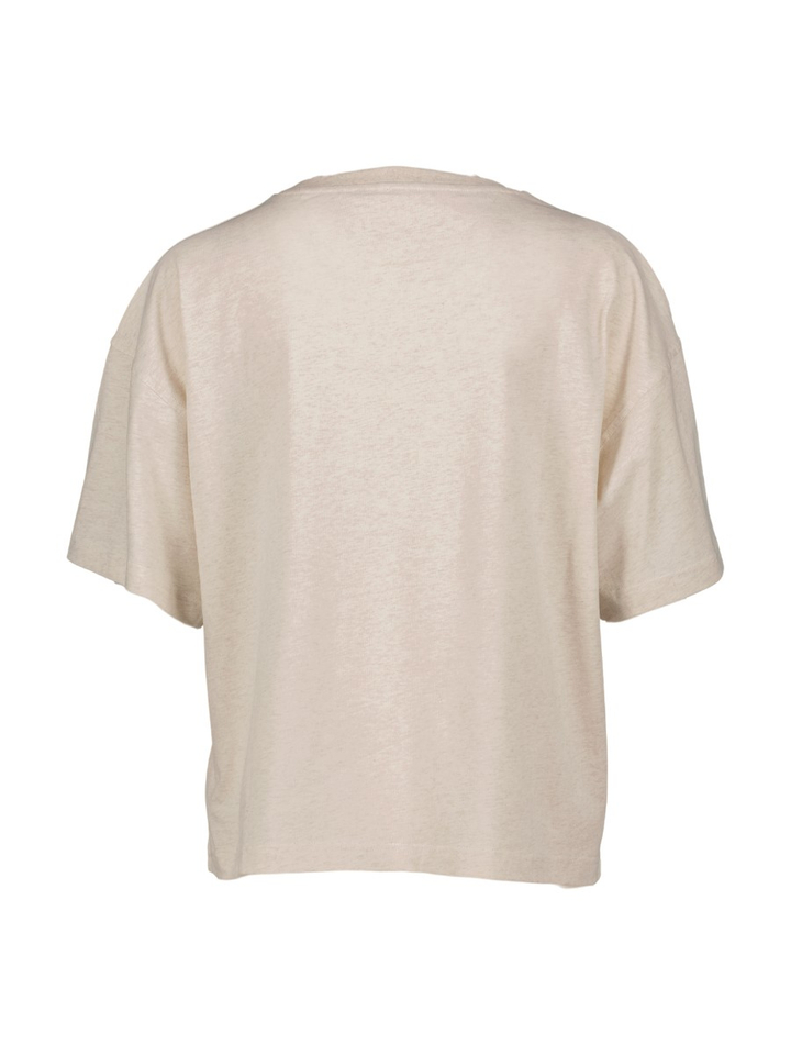 Witte t-shirt met logo The New Society