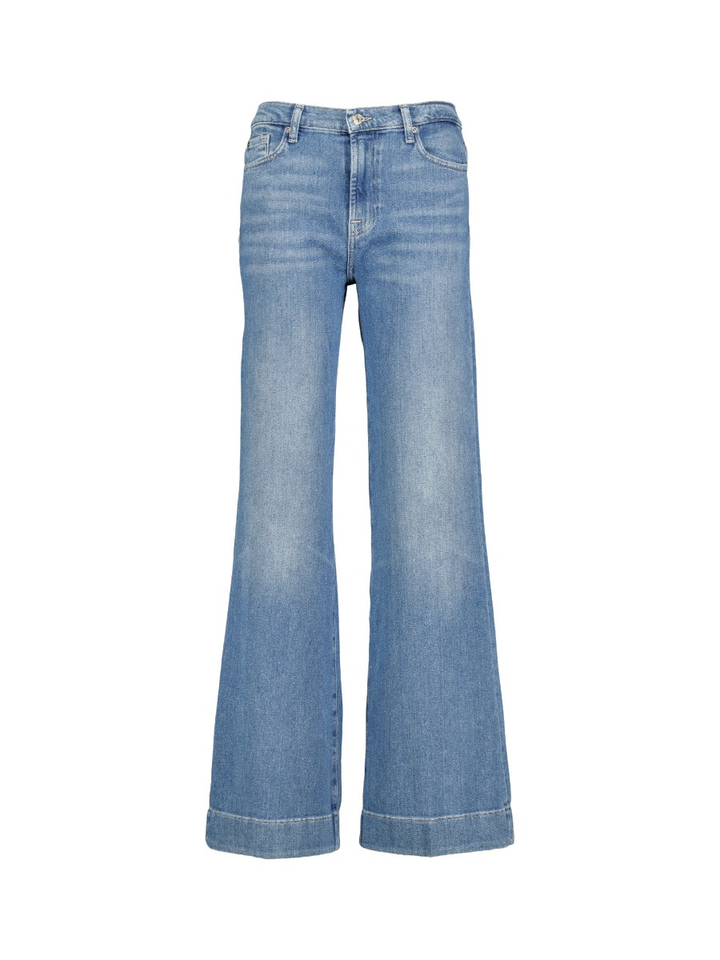 Lichtblauwe wide leg jeans Modern Dojo For All Mankind 