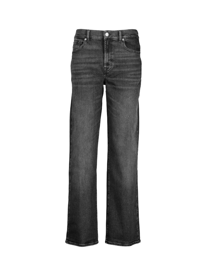 Zwarte straight fit jeans For All Mankind 