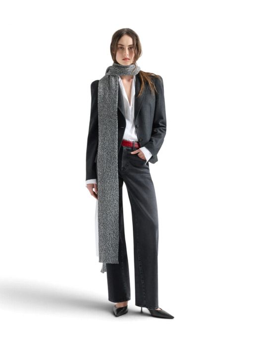 Zwarte straight fit jeans For All Mankind