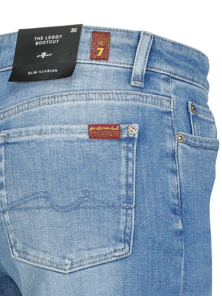 Blauwe bootcut fit jeans The Leggy Bootcut For All Mankind