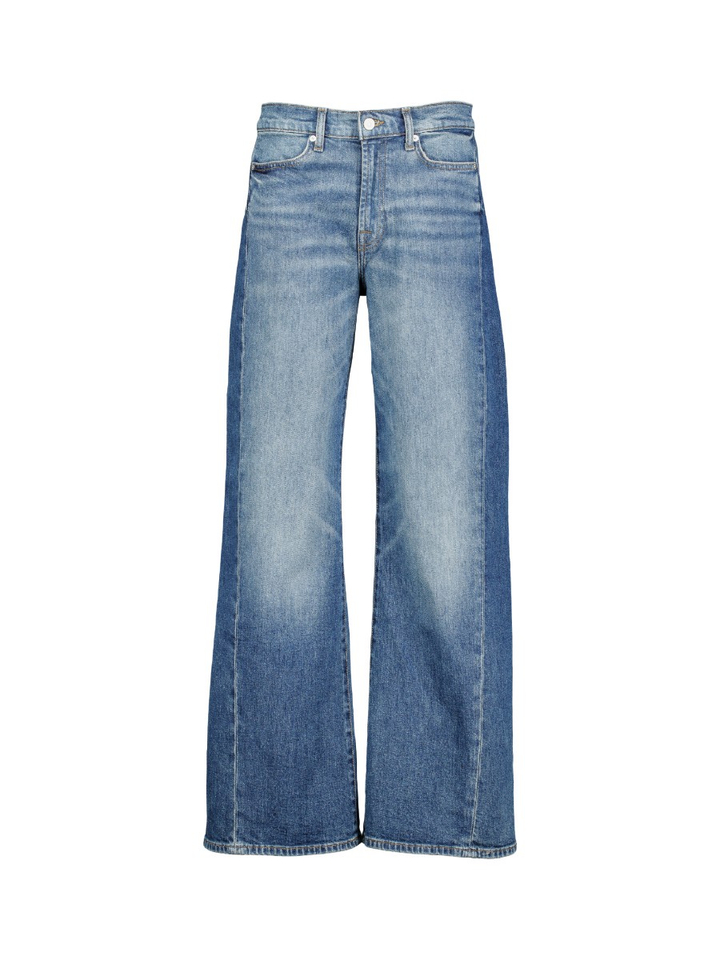 Blauwe wide leg jeans For All Mankind 