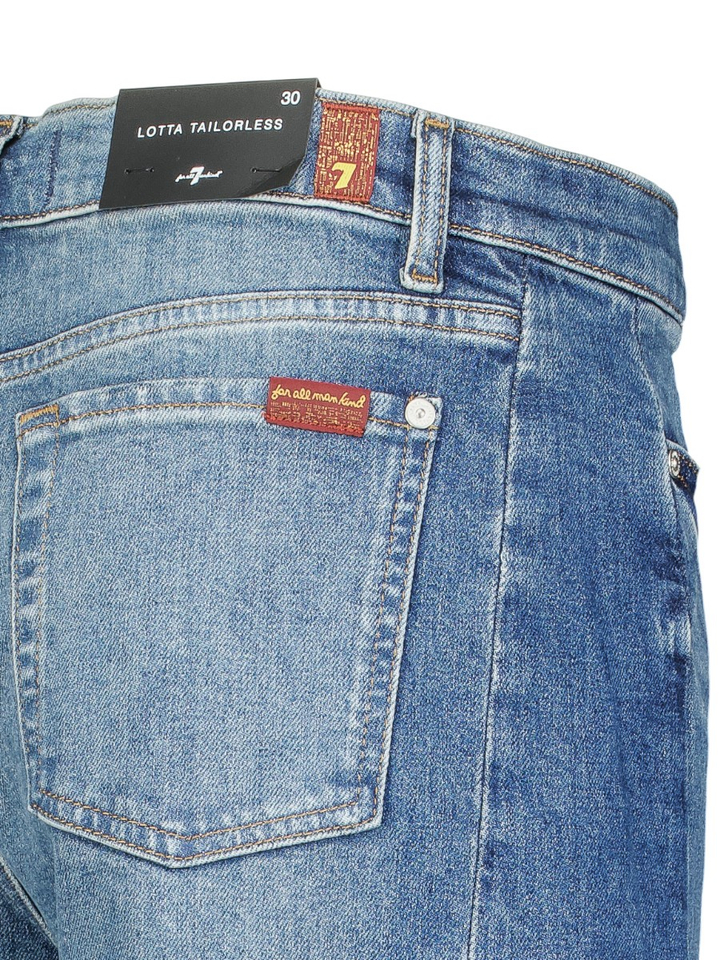 Blauwe wide leg jeans For All Mankind 
