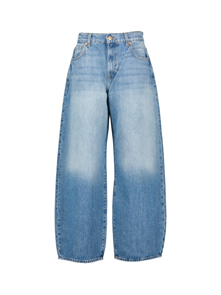 Blauwe loose fit jeans Bonnie Curvilinear For All Mankind
