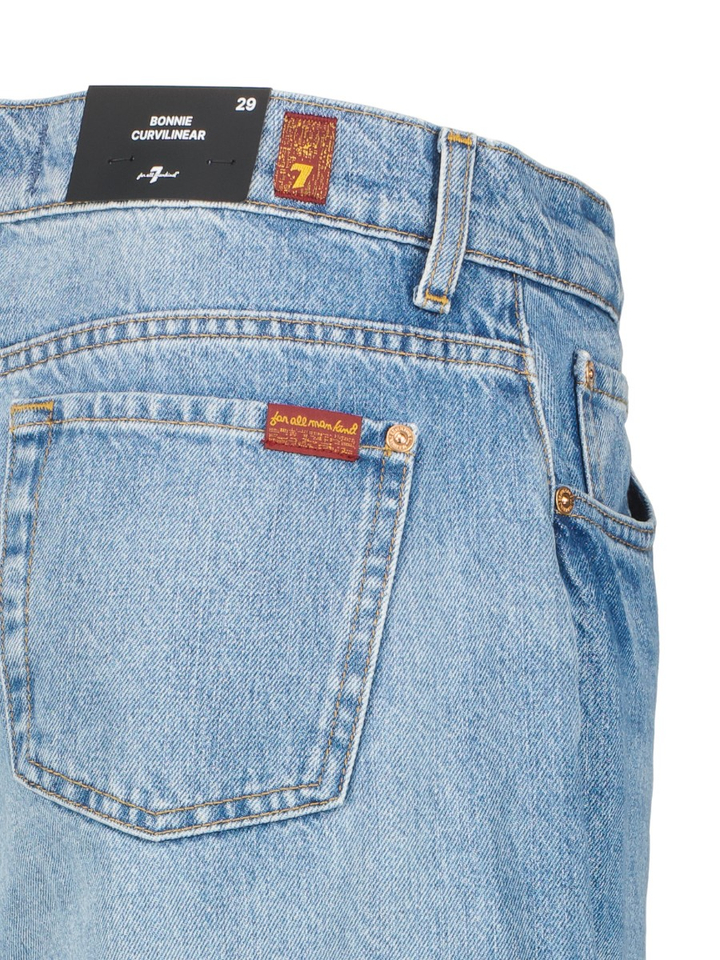 Blauwe loose fit jeans Bonnie Curvilinear For All Mankind