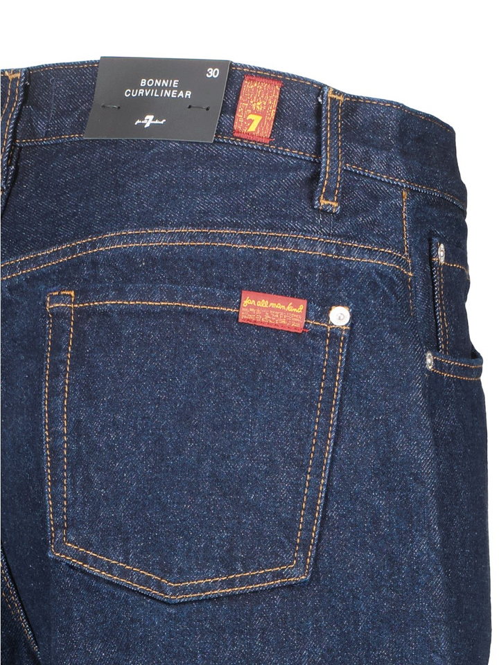 Donkerblauwe loose fit jeans Bonnie For All Mankind 
